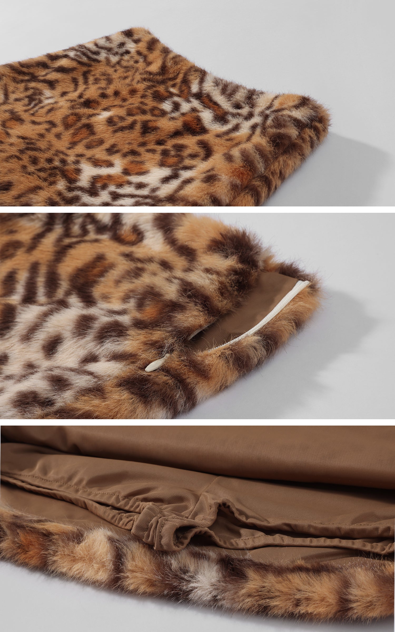 0122stepll Wild Instinct Faux Fur Mini Skirt