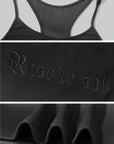 Rase le sol Fitted Racerback Tank Top - PINKPARKS