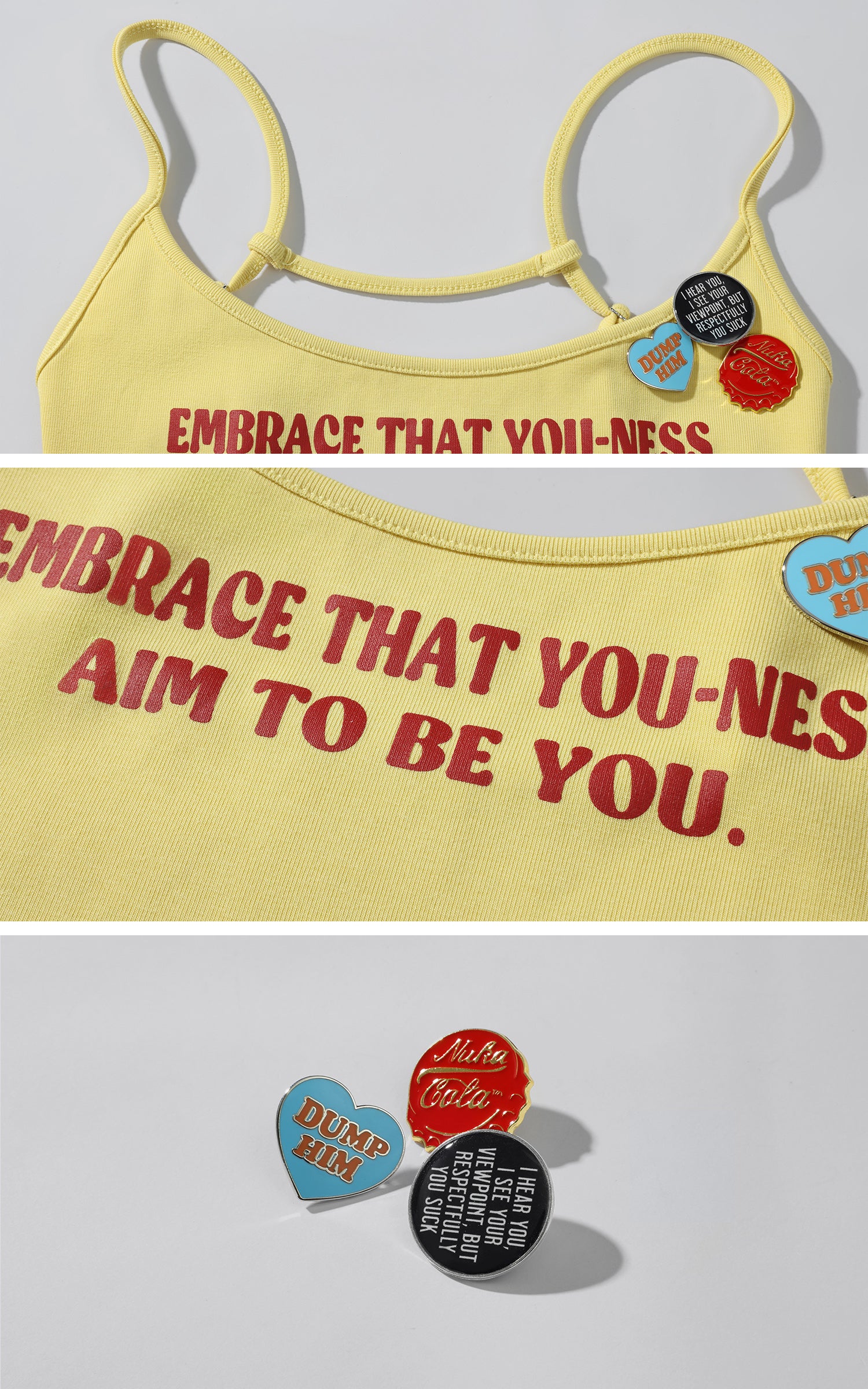 WARDEN EDGE Yellow Badge Tank - PINKPARKS