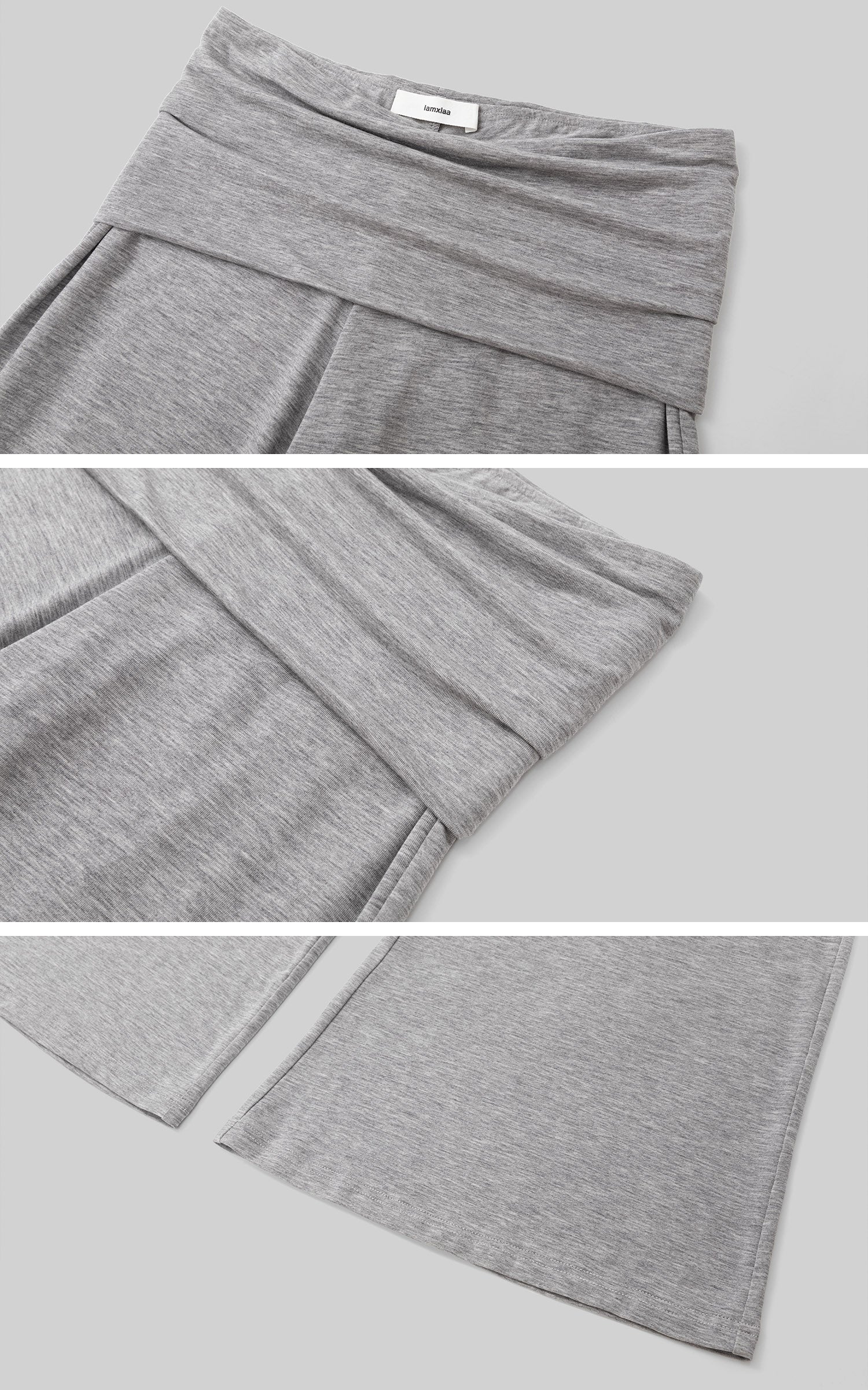 IAMXIAA Open-Back Draped Top &amp; Wide-Leg Pants Set