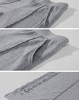 Rase le sol Sweat à capuche zippé imprimé & Ensemble pantalon de survêtement à jambe large
