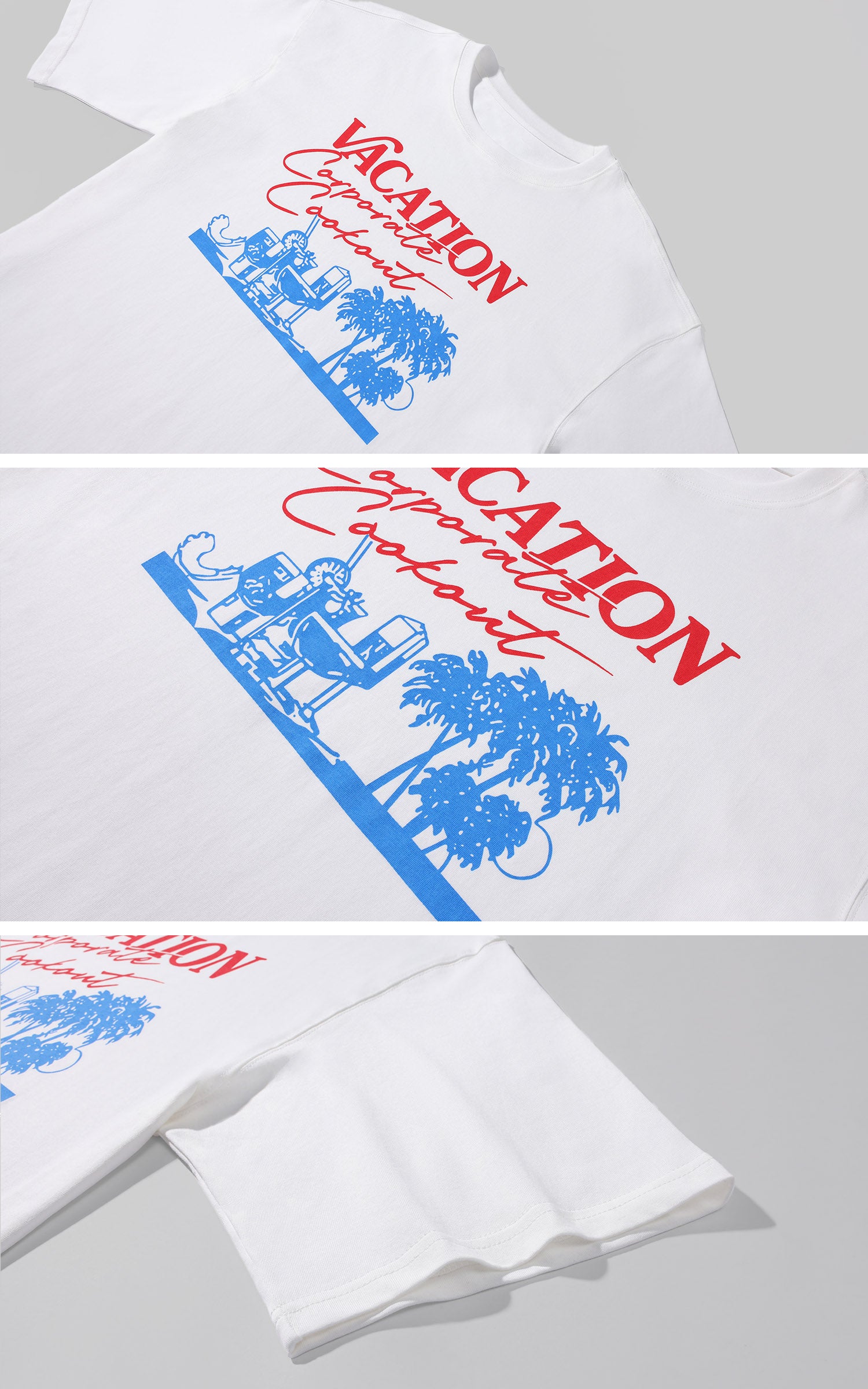 WARDEN EDGE Vacation Graphic Oversized T-Shirt