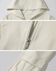 Rase le sol Fitted Hooded Zip Jacket
