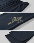 Rase le sol Draped Split-Hem Sweatpants
