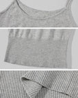 ROVENTE Soft Knit Cardigan, Camisole & Long Scarf Three-Piece Set