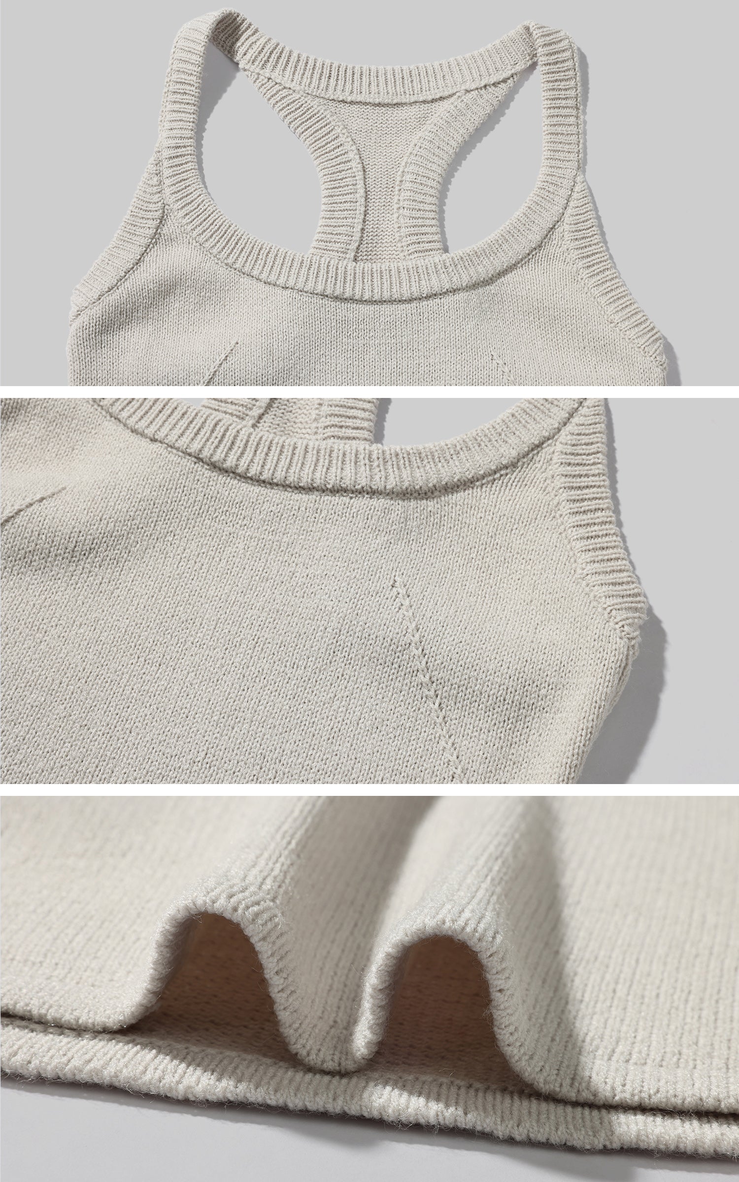 Rase le sol Contoured Knit Tank with Sculpted Racerback