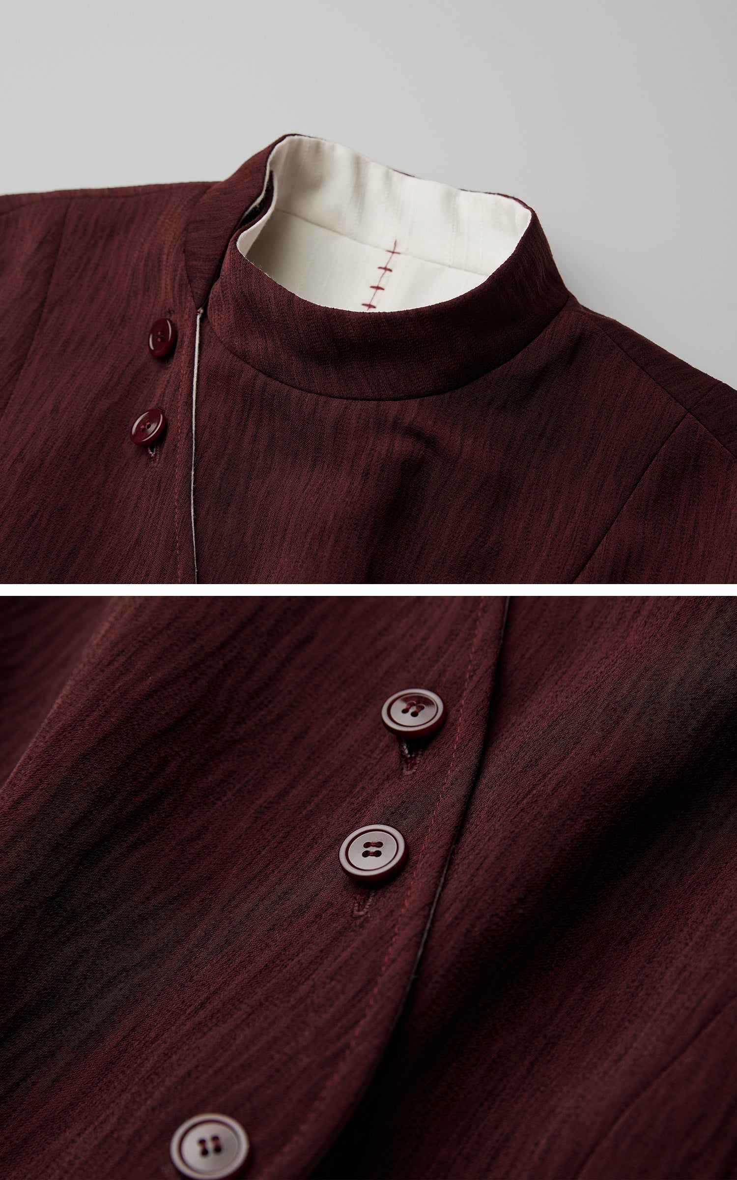 DOINDULGE Reversible Sculpted Jacket with Asymmetric Button Line