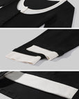 ROVENTE Faux-Layer Scoop Neck Henley T-Shirt