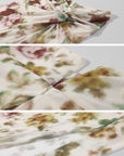 0122stepll Floral Twist Mesh Maxi Skirt