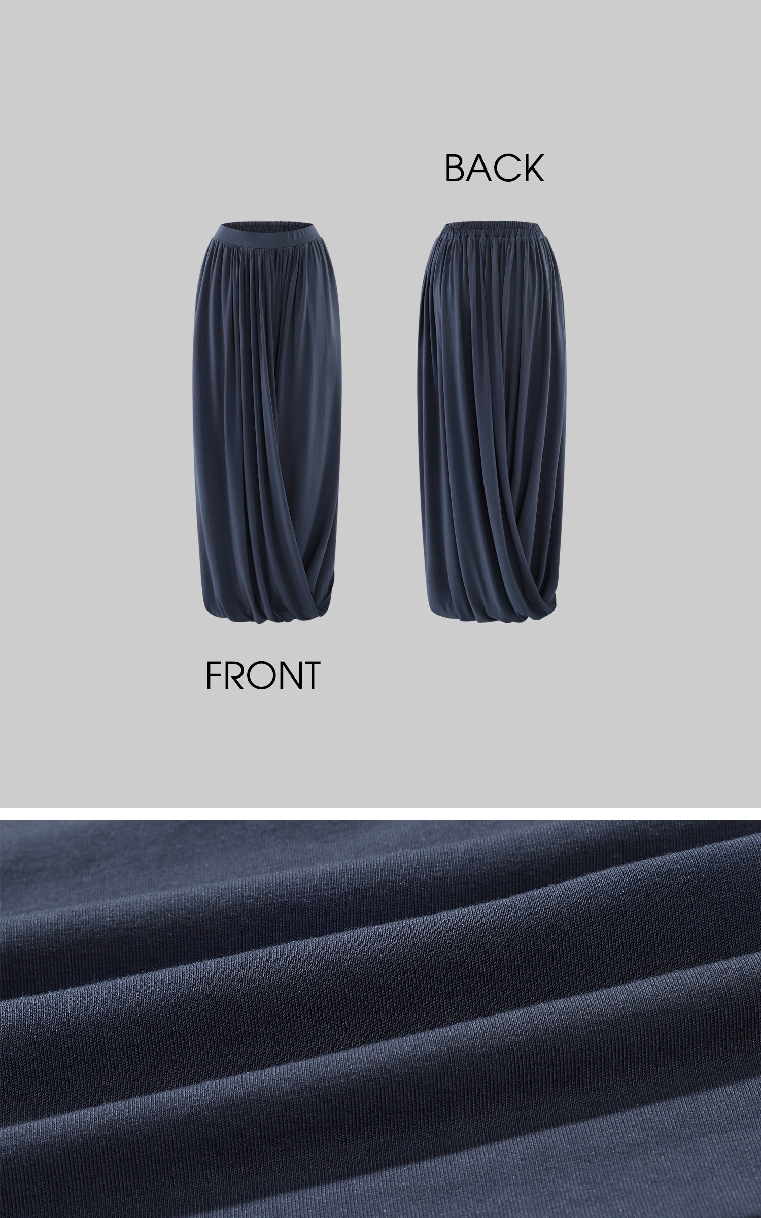 Hydrae Draped Jersey Halter Maxi Skirt Set
