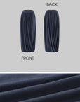 Hydrae Draped Jersey Halter Maxi Skirt Set