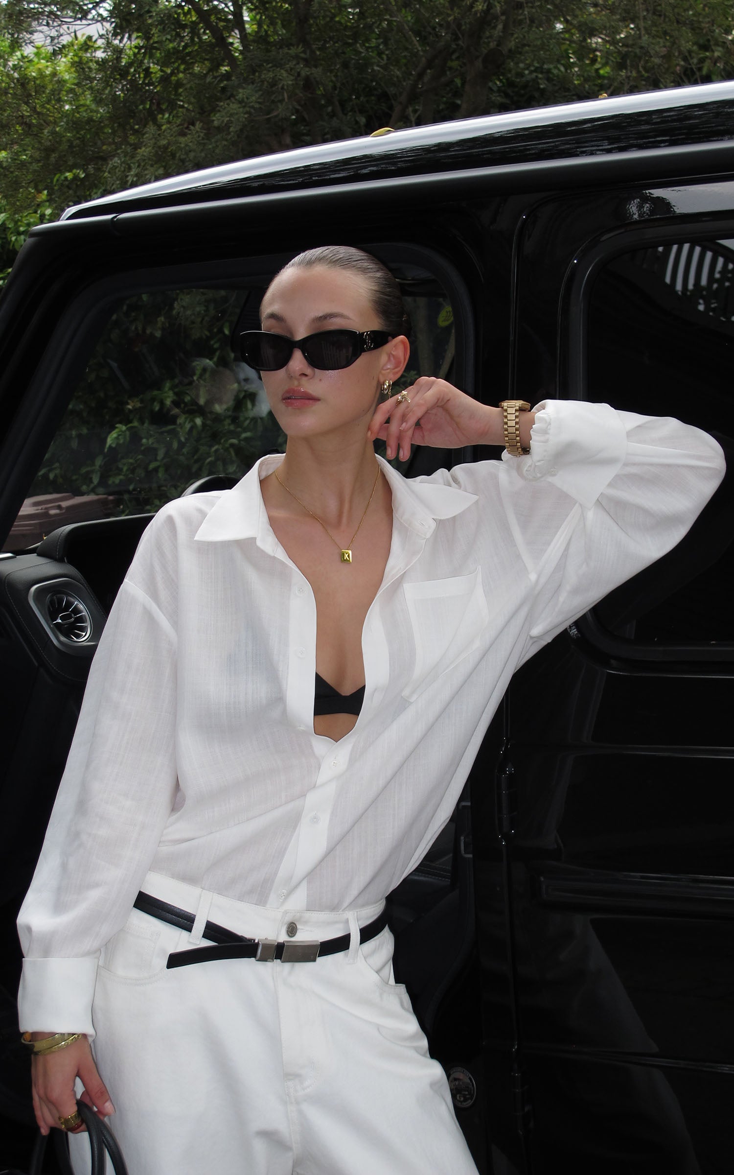 0122stepll 시어 릴랙스드 롱 슬리브 셔츠