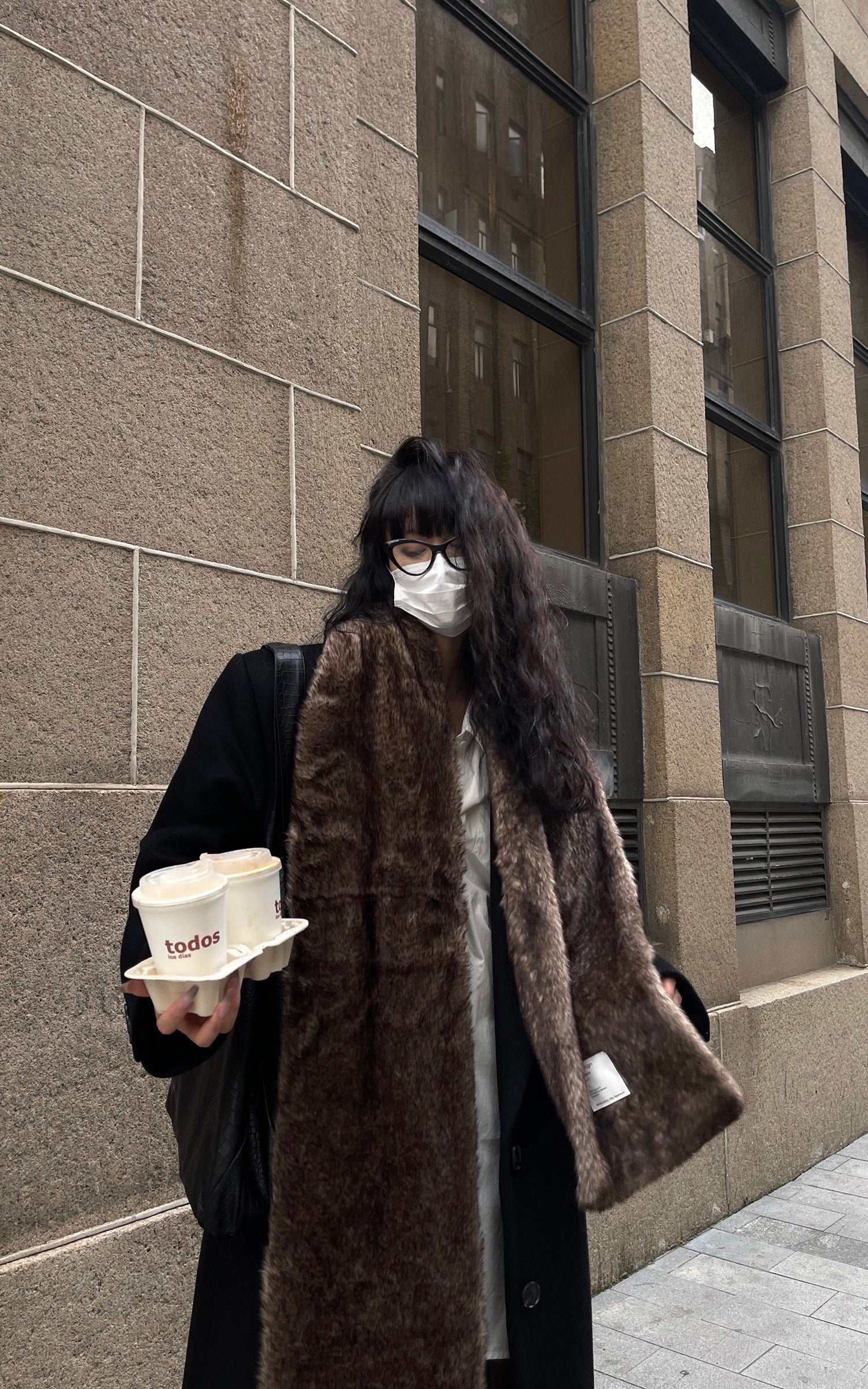 0122stepll Faux Fur Scarf