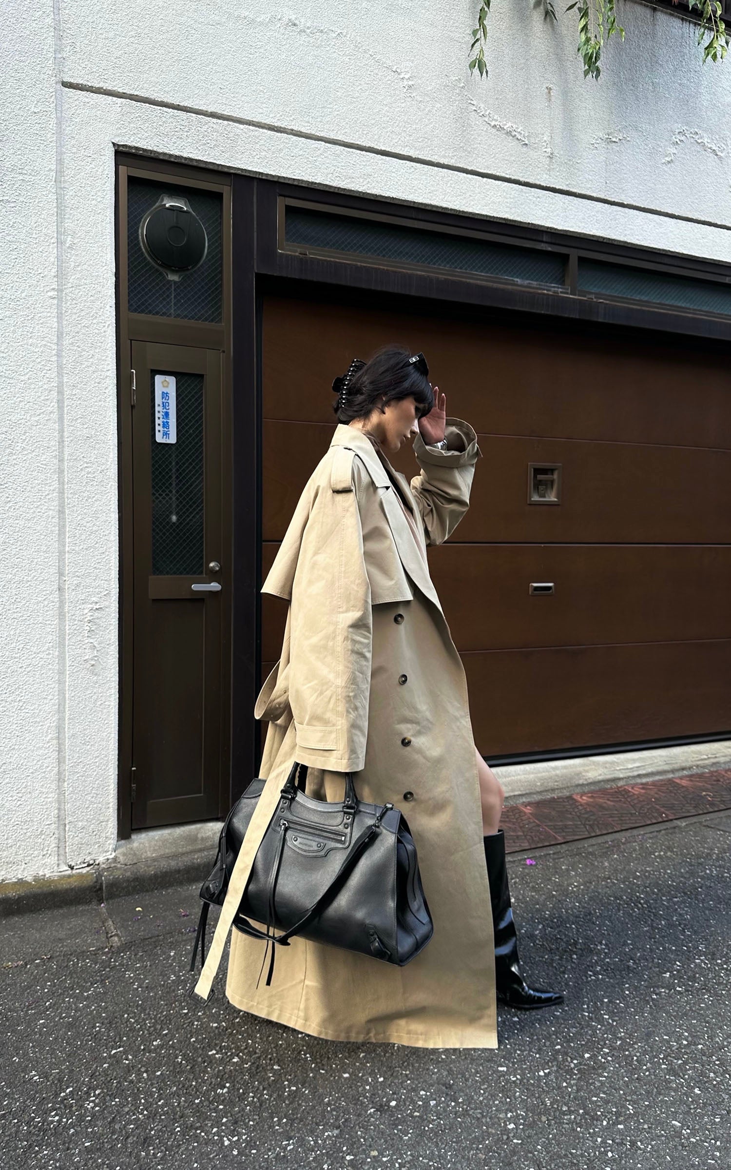 0122stepll Oversized Trench Coat