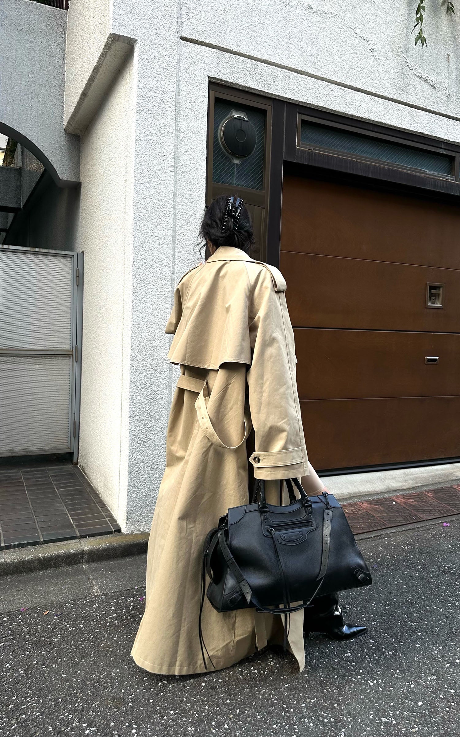 0122stepll Oversized Trench Coat