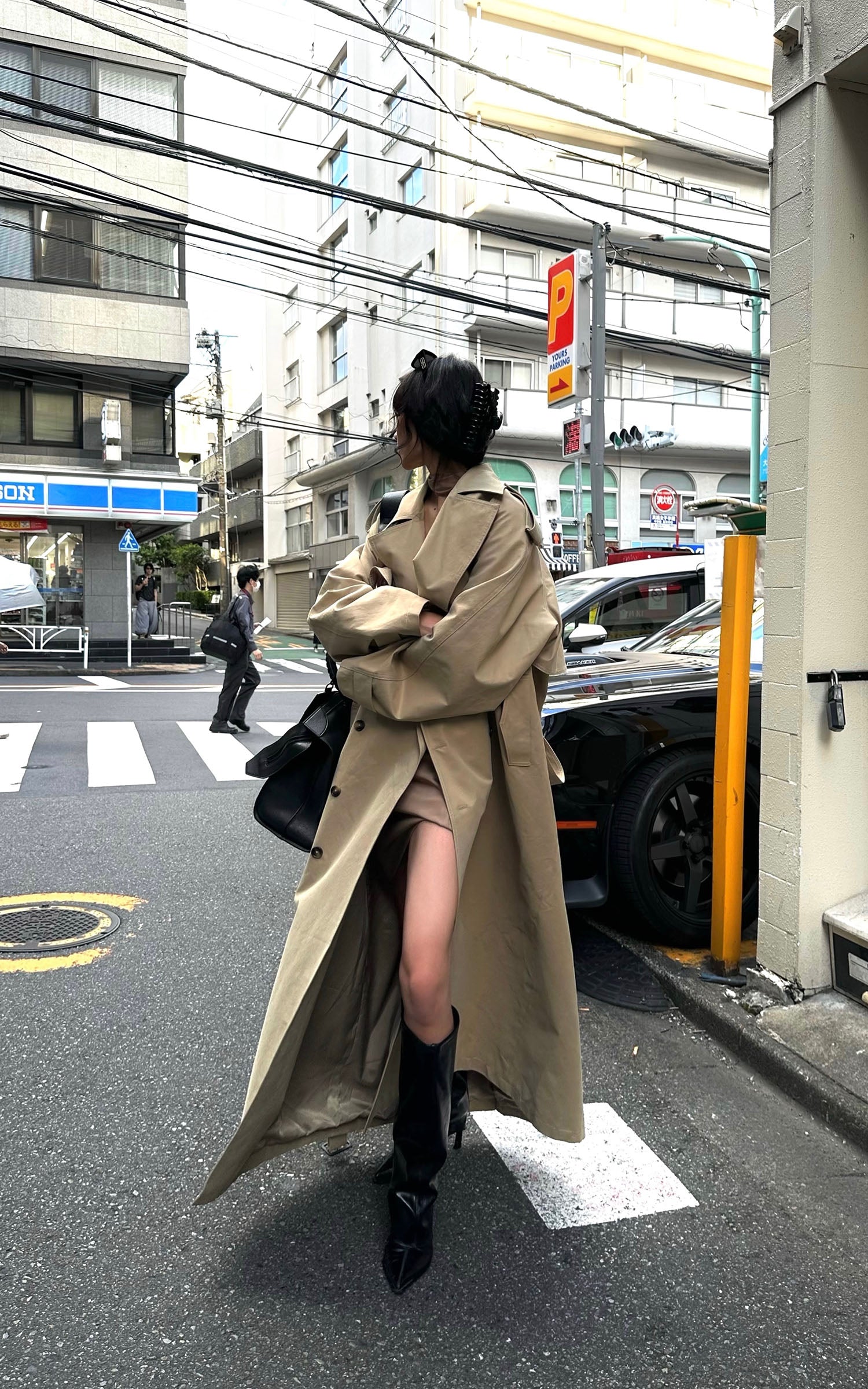 0122stepll Oversized Trench Coat