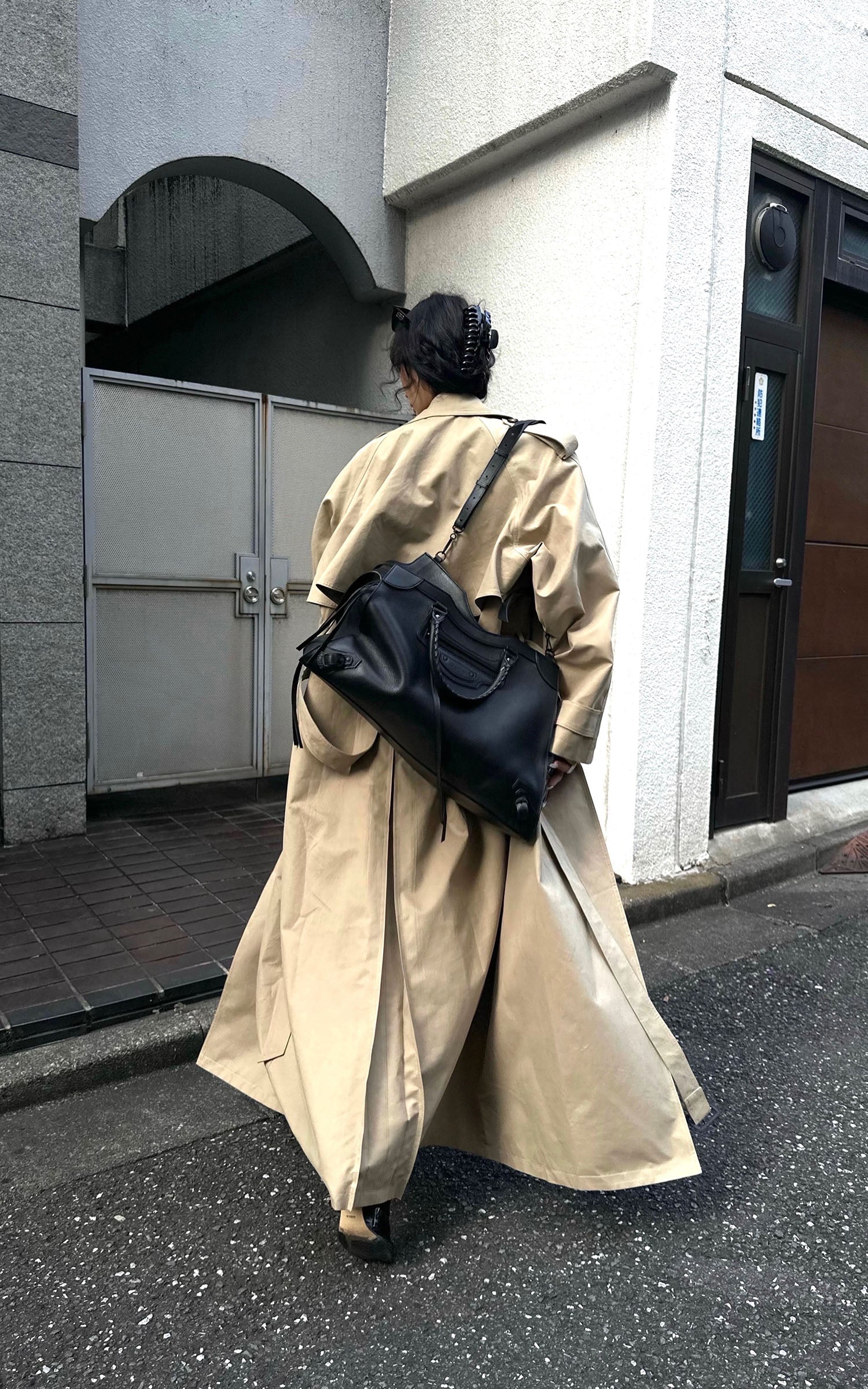 0122stepll Oversized Trench Coat