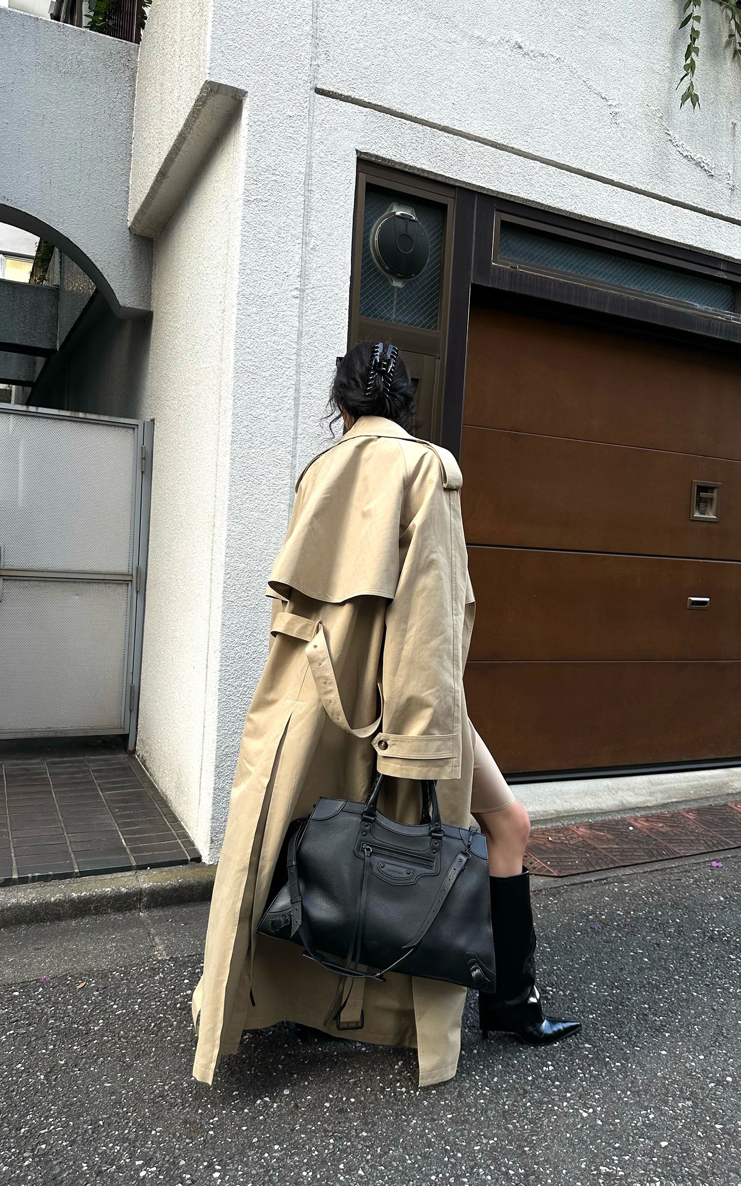 0122stepll Oversized Trench Coat