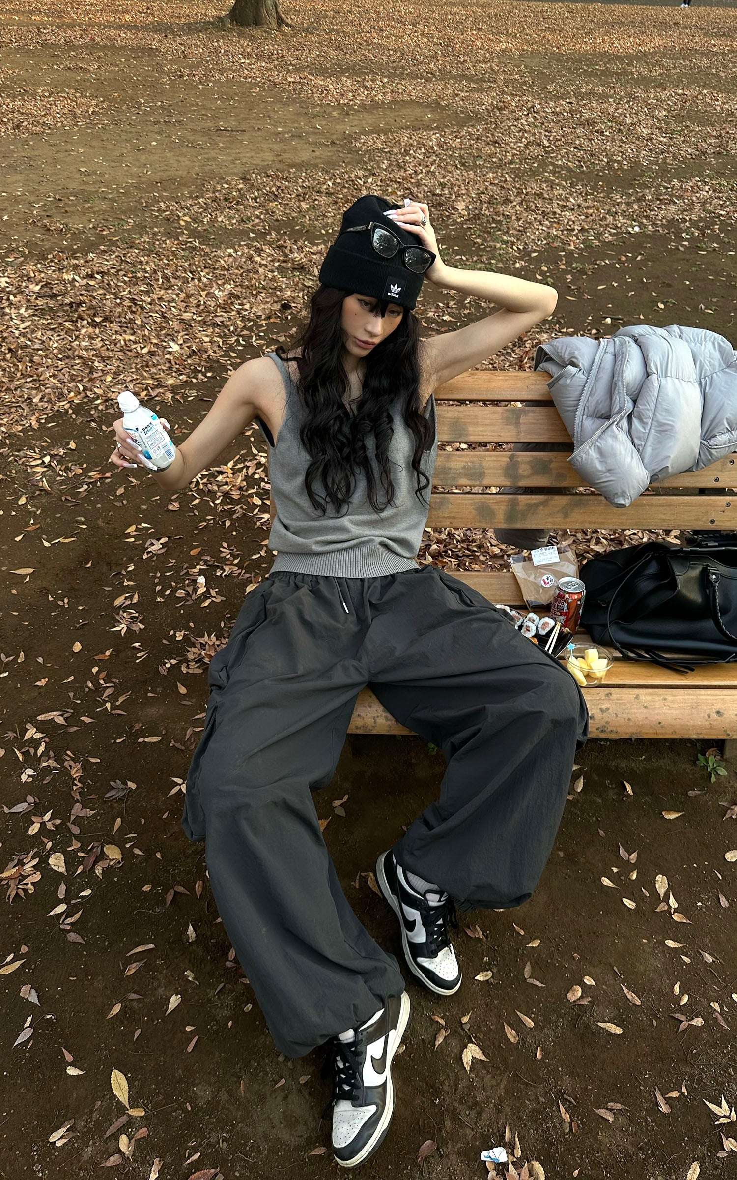 0122stepll 딥 U-백 니트 베스트