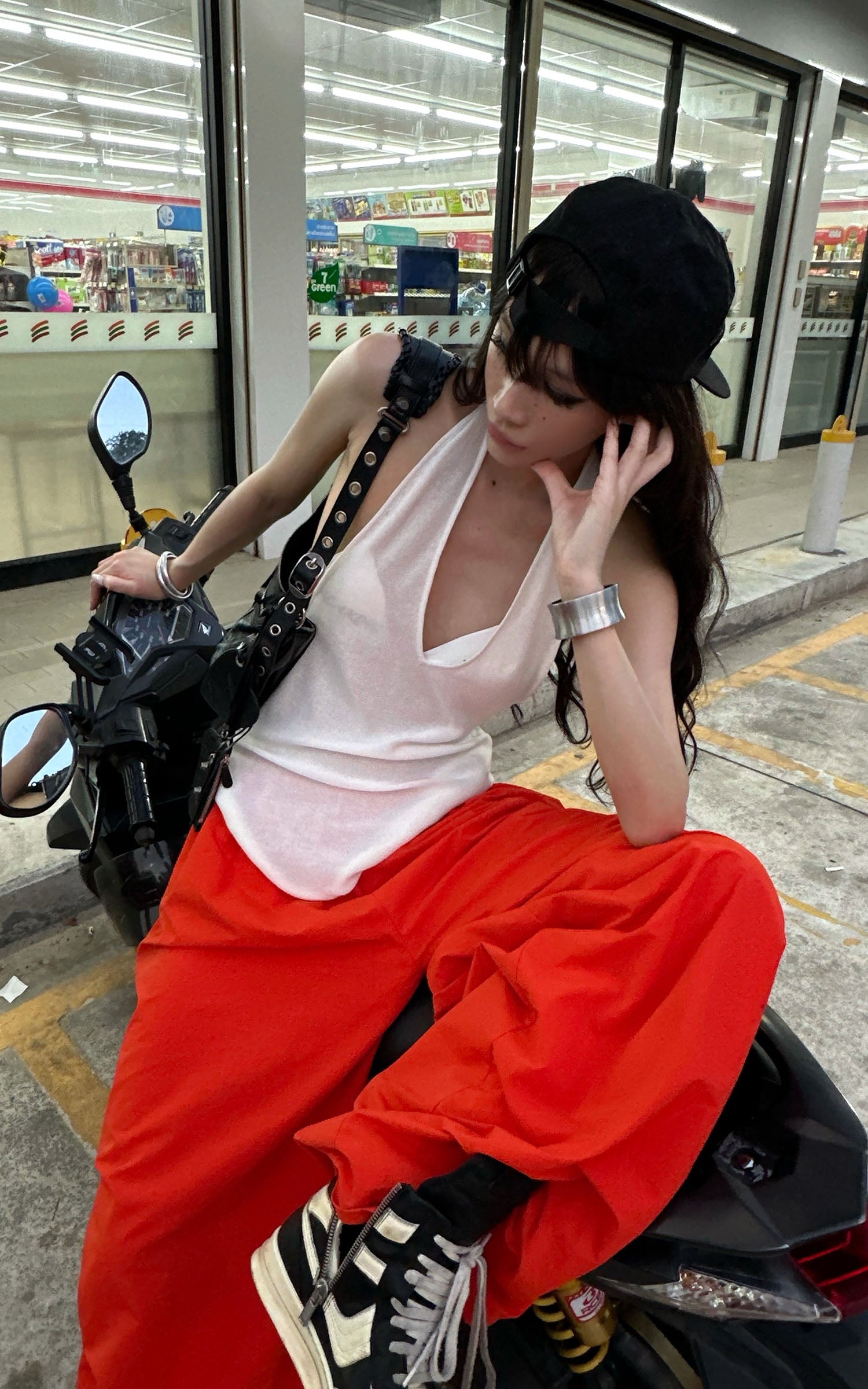 0122stepll 릴랙스 와이드 레그 팬츠