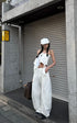 WARDEN EDGE Dramatic Wide-Leg Floor-Length Pants - PINKPARKS