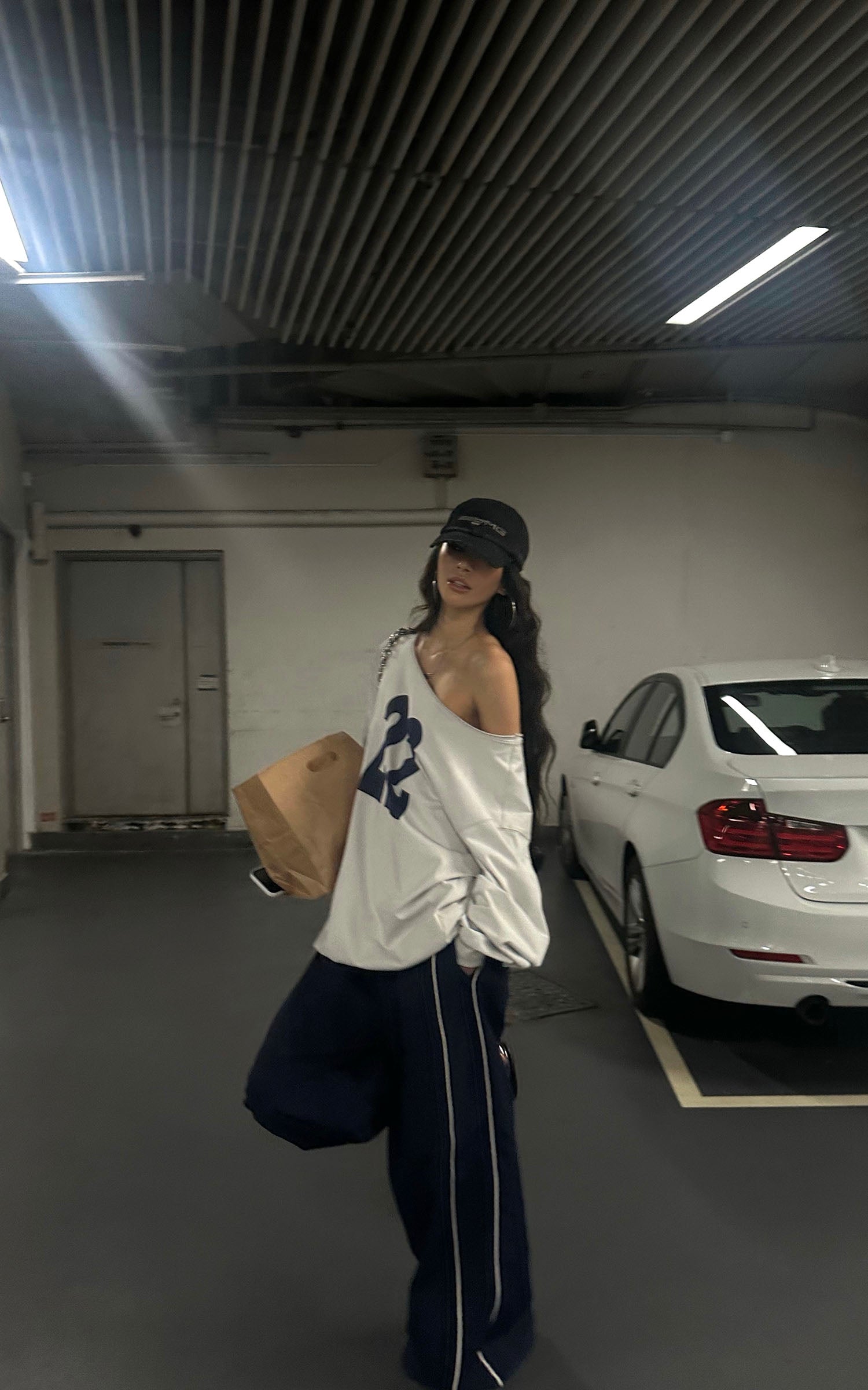 0122stepll Sweat-shirt américain à épaules dénudées