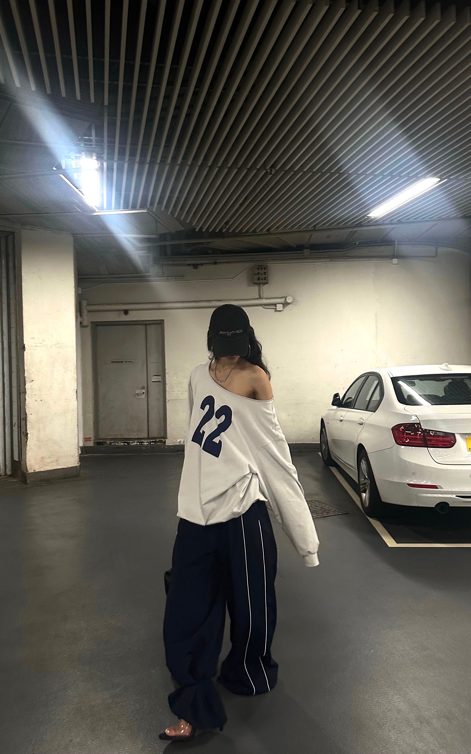 0122stepll Sweat-shirt américain à épaules dénudées