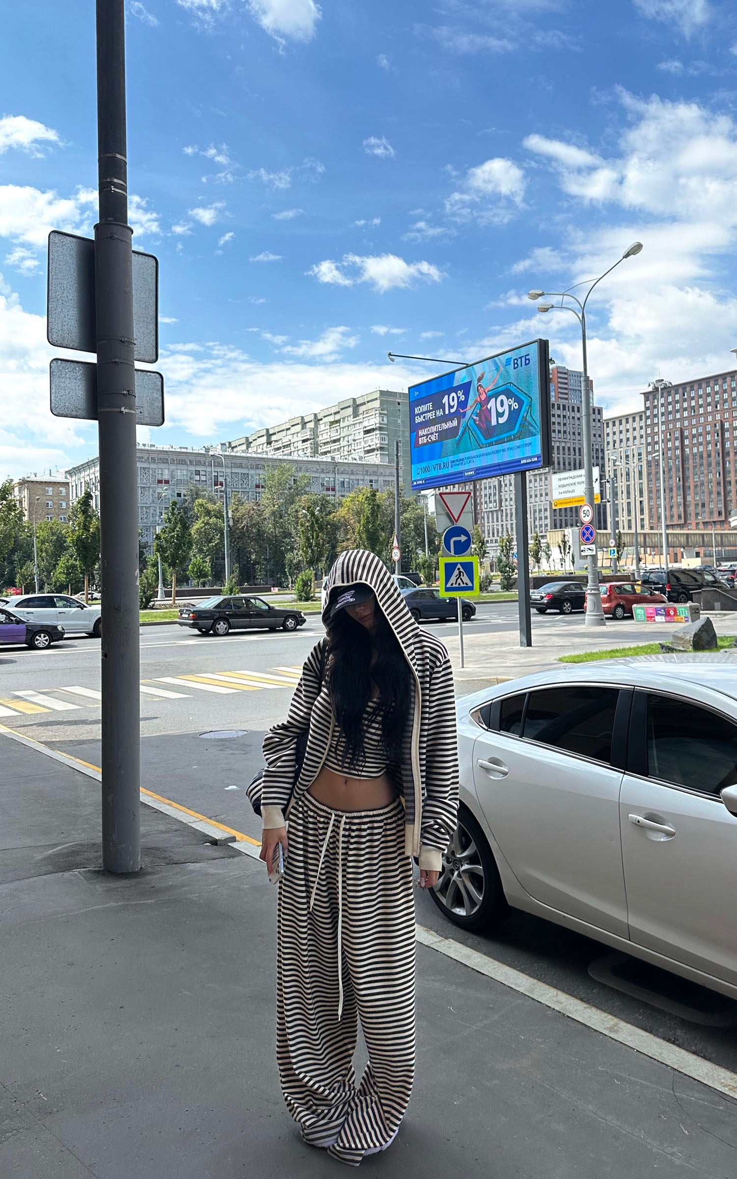 0122stepll 스트라이프 탑, 나시 &amp; 팬츠 3피스 세트