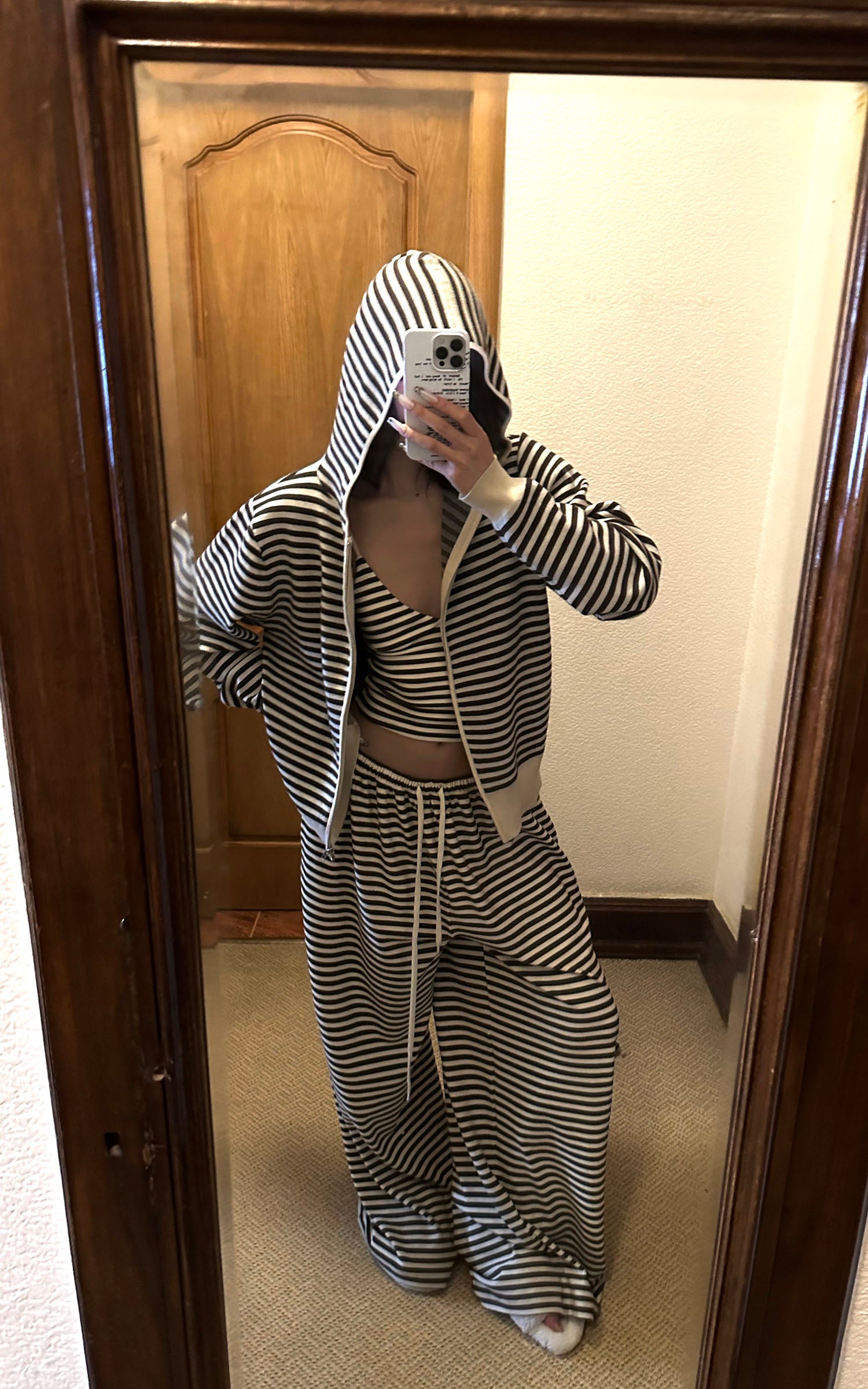 0122stepll 스트라이프 탑, 나시 &amp; 팬츠 3피스 세트