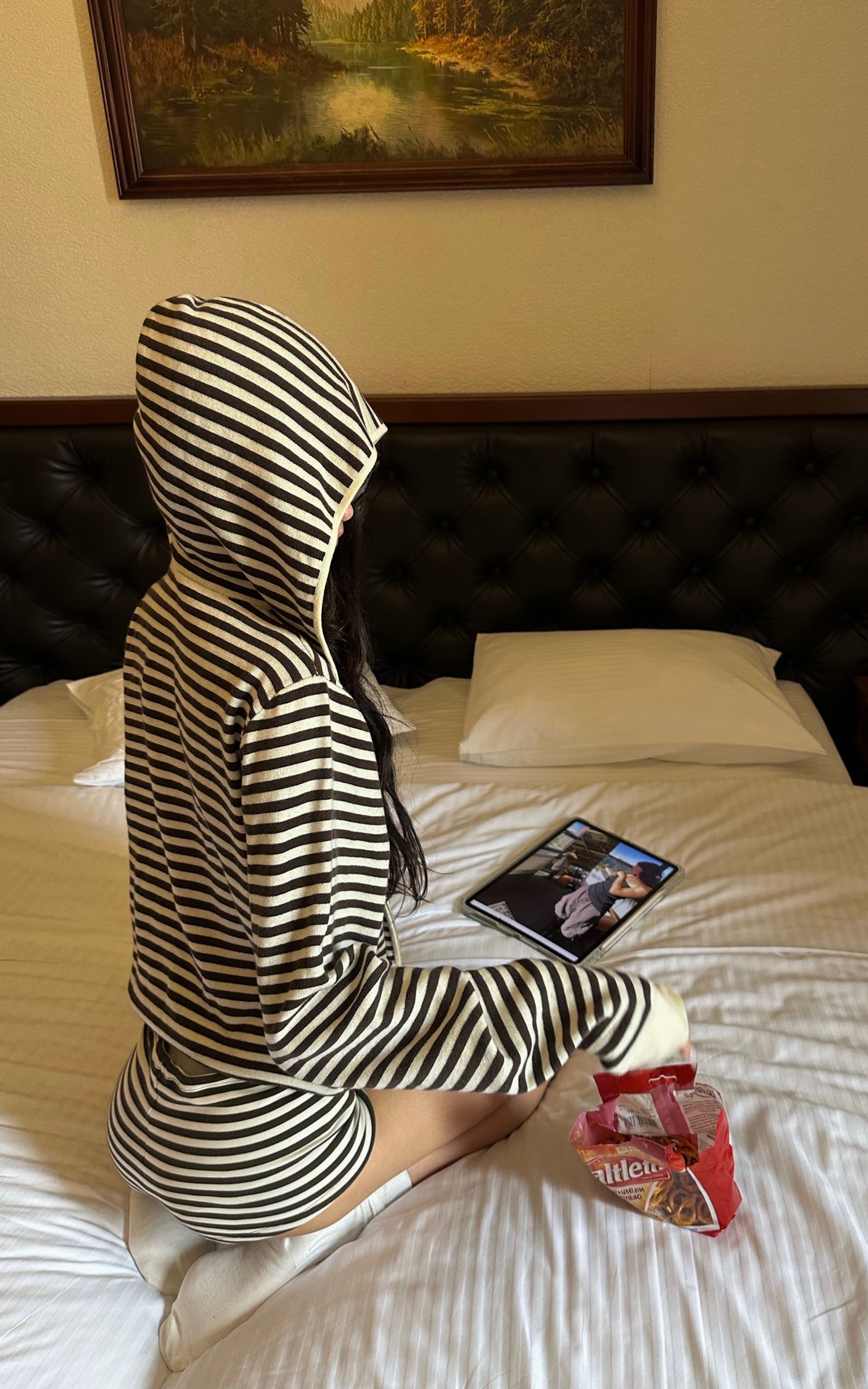 0122stepll 스트라이프 탑, 나시 &amp; 팬츠 3피스 세트