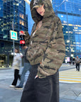 0122stepll Camo Zip-Up Hooded Sweatshirt