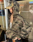 0122stepll Camo Zip-Up Hooded Sweatshirt