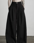 DOINDULGE Tailored Wide-Leg Trousers