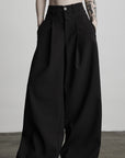DOINDULGE Tailored Wide-Leg Trousers