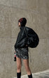 WARDEN EDGE Belt-Print Mini Skirt - PINKPARKS