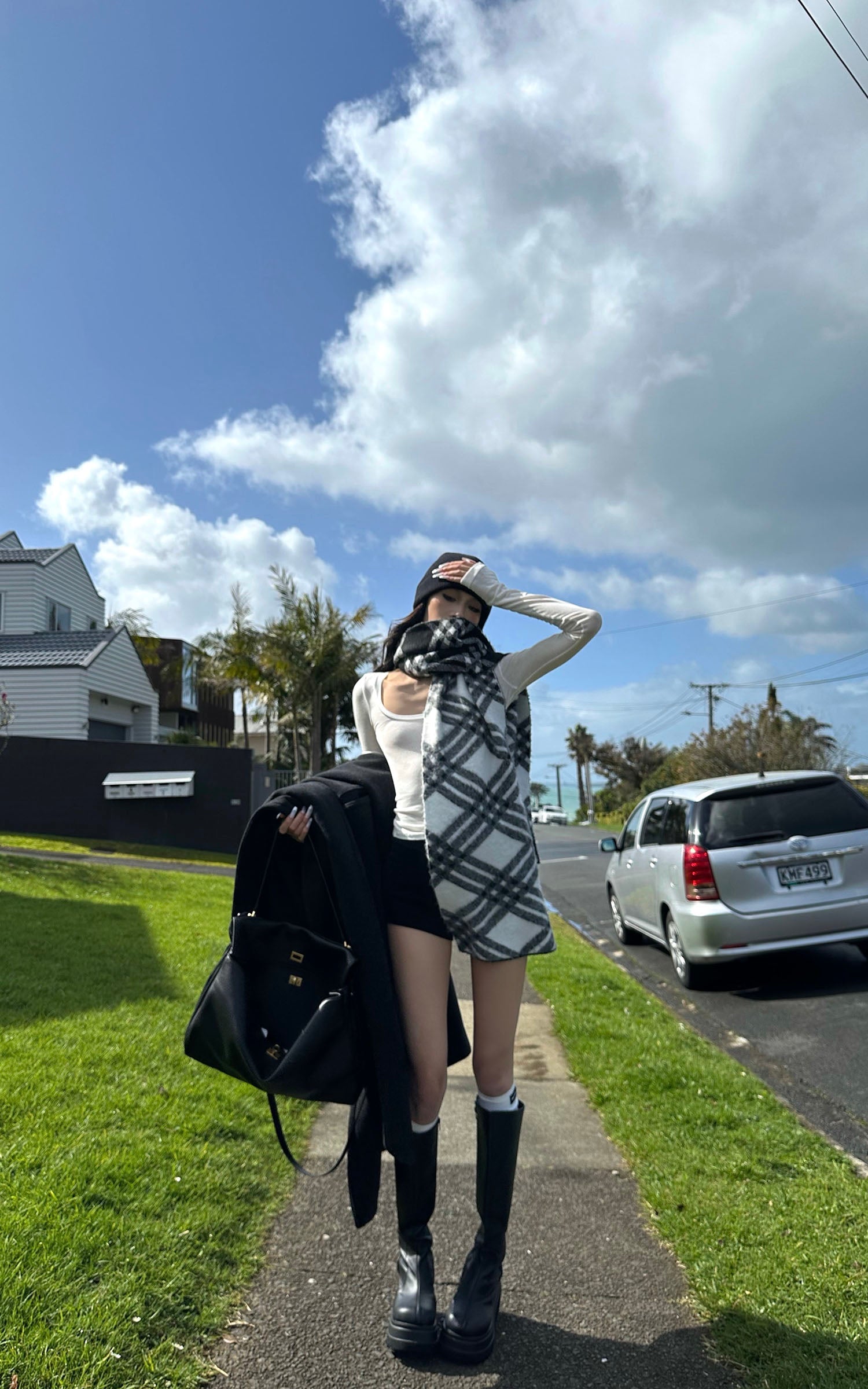 0122stepll Cropped Inner Layer Long Sleeve T-Shirt