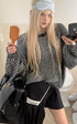 Rase le sol Oversized Striped Knit Sweater - PINKPARKS