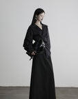 DOINDULGE Asymmetric Twisted Shirt with Sculptural Silhouette