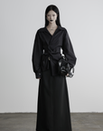 DOINDULGE Asymmetric Twisted Shirt with Sculptural Silhouette