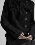 DOINDULGE Deconstructed Frayed Wool Top