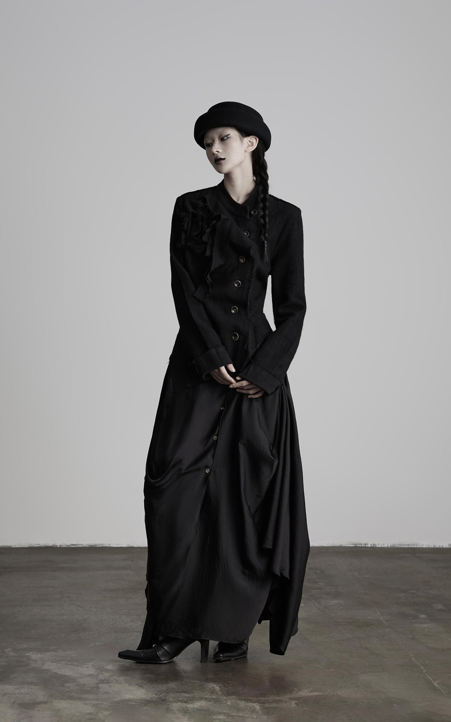 DOINDULGE Deconstructed Frayed Wool Top