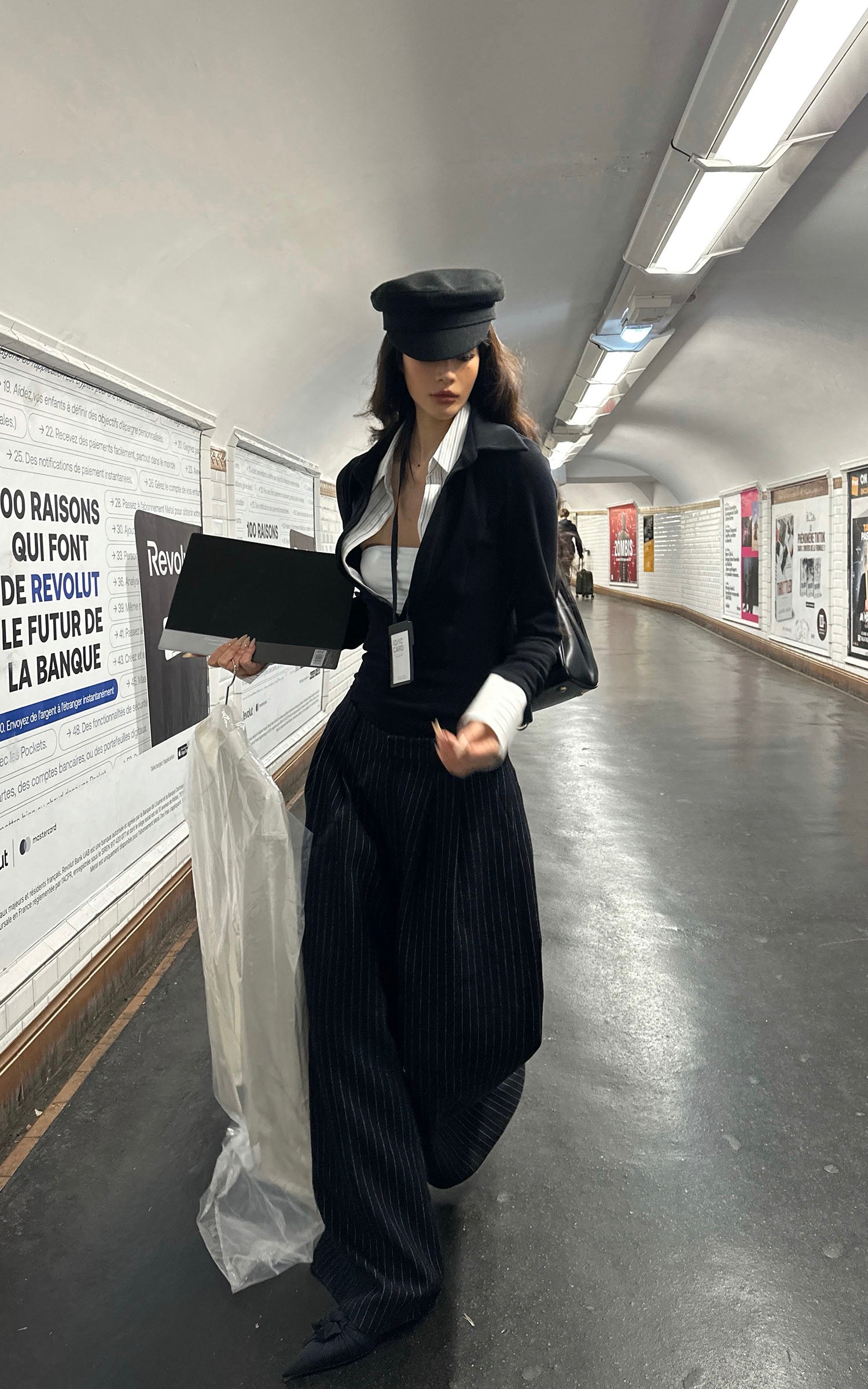 0122stepll テーラードロングスリーブトップ