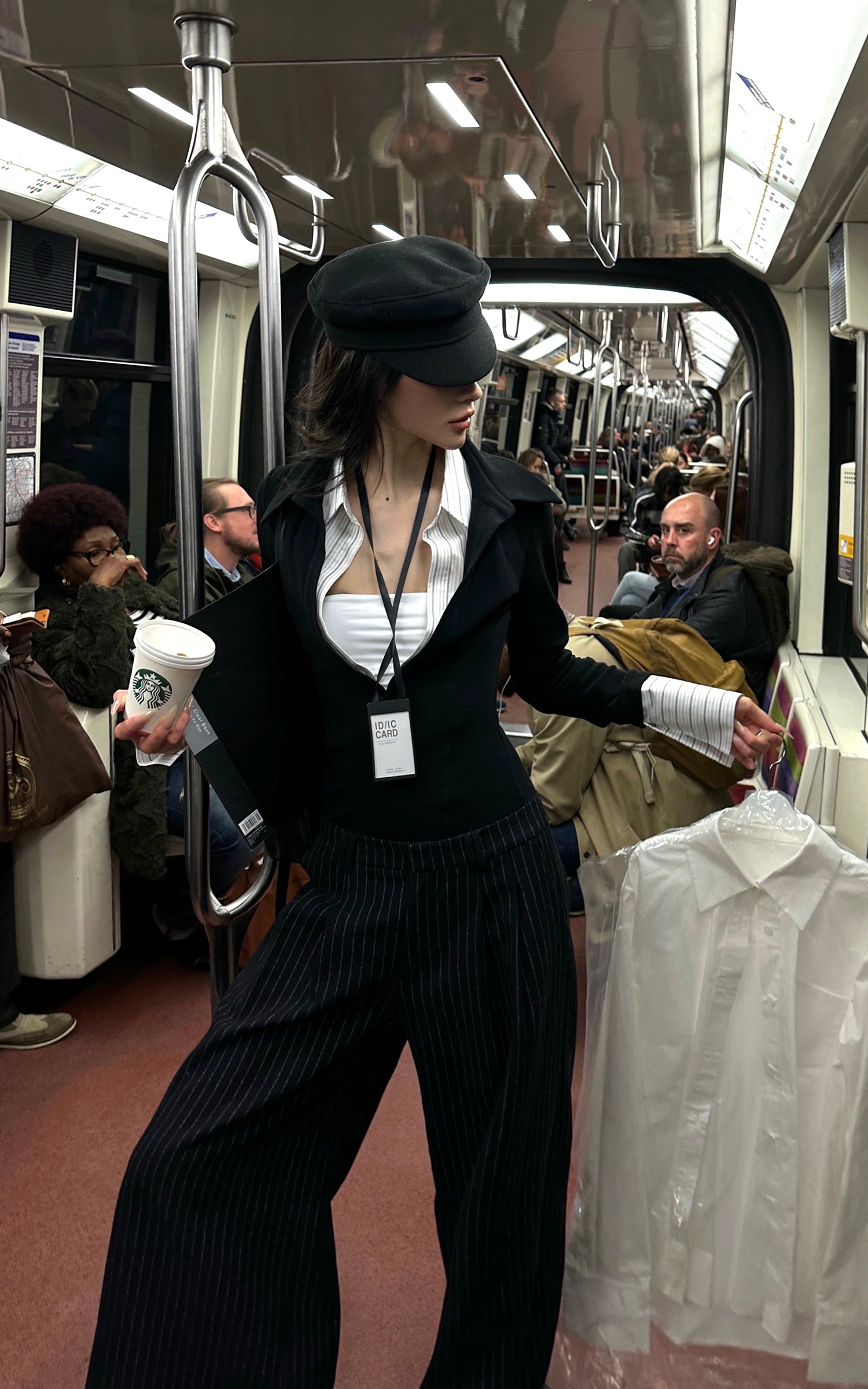 0122stepll テーラードロングスリーブトップ