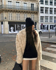 0122stepll Contrast Hem Knit Mini Skirt