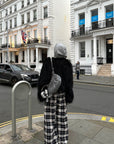 WARDEN EDGE Grey Checkered Trousers