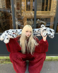 Rase le sol Dalmatian Faux Fur Scarf