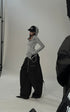 WARDEN EDGE High-Waisted Wide-Leg Cargo Pants - PINKPARKS