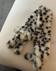 Rase le sol Dalmatian Faux Fur Scarf