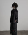 DOINDULGE Deformed Button Structured Shirt