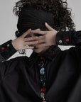 DOINDULGE Deformed Button Structured Shirt